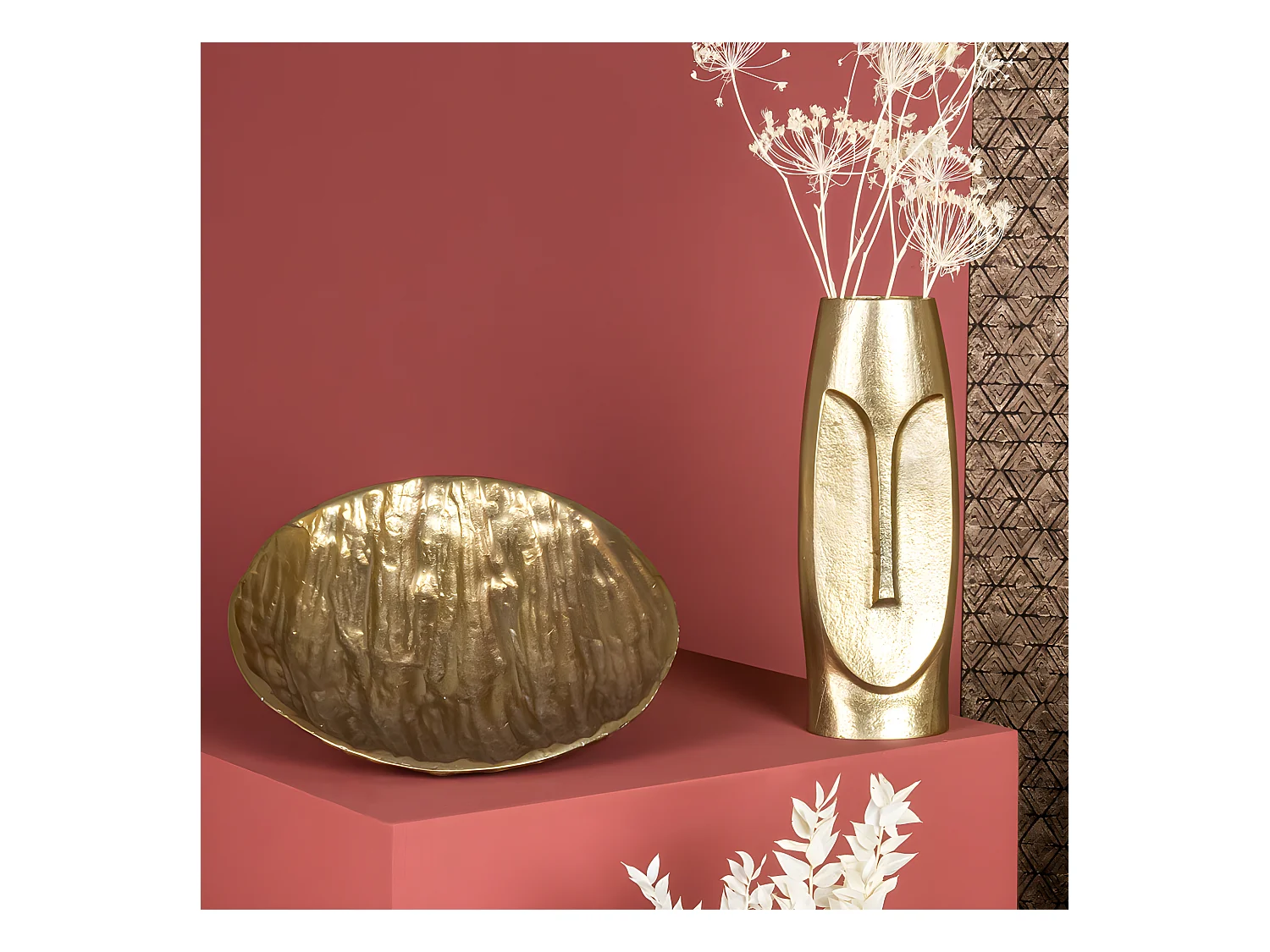 Coupe ronde César or 35 cm Table Passion