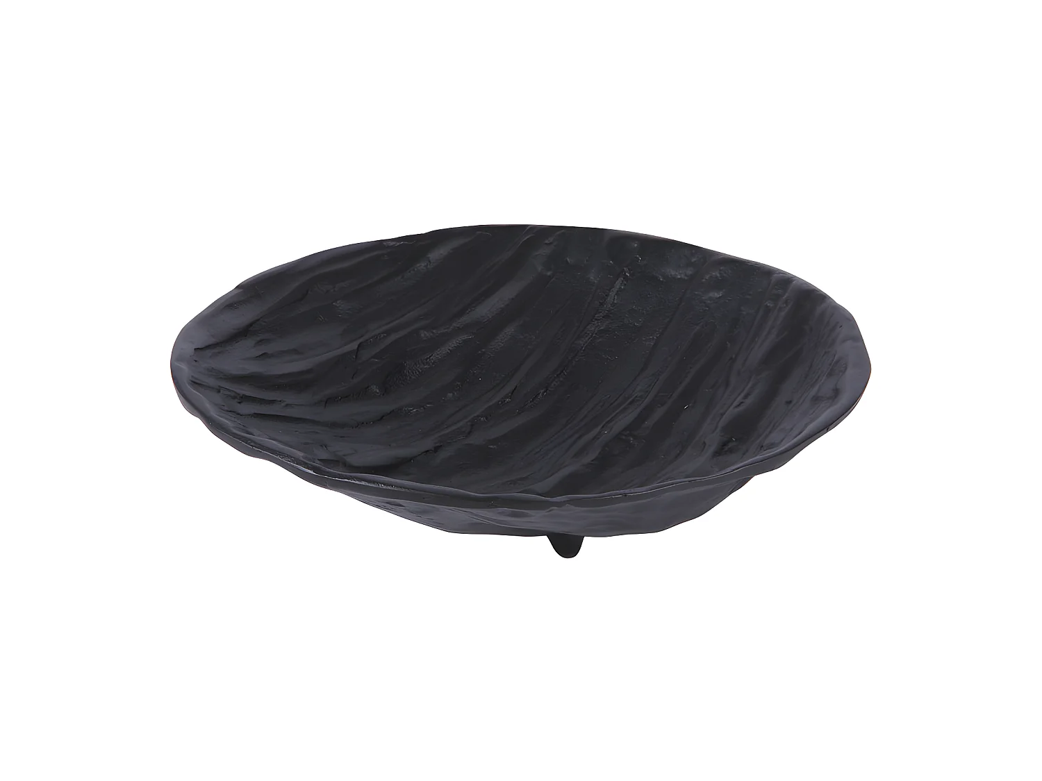 Coupe ronde César noire 35 cm Table Passion