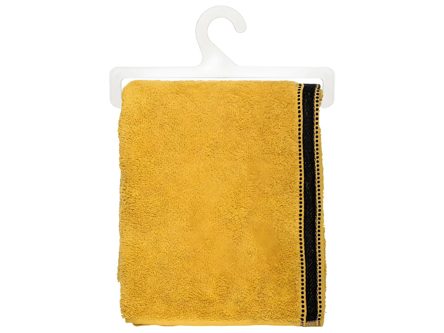 Drap de bain en Coton Jaune Ocre tissu éponge 70 x 130 cm
