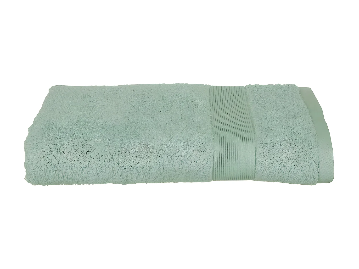 Drap de bain en Coton Vert céladon tissu éponge 70 x 130 cm