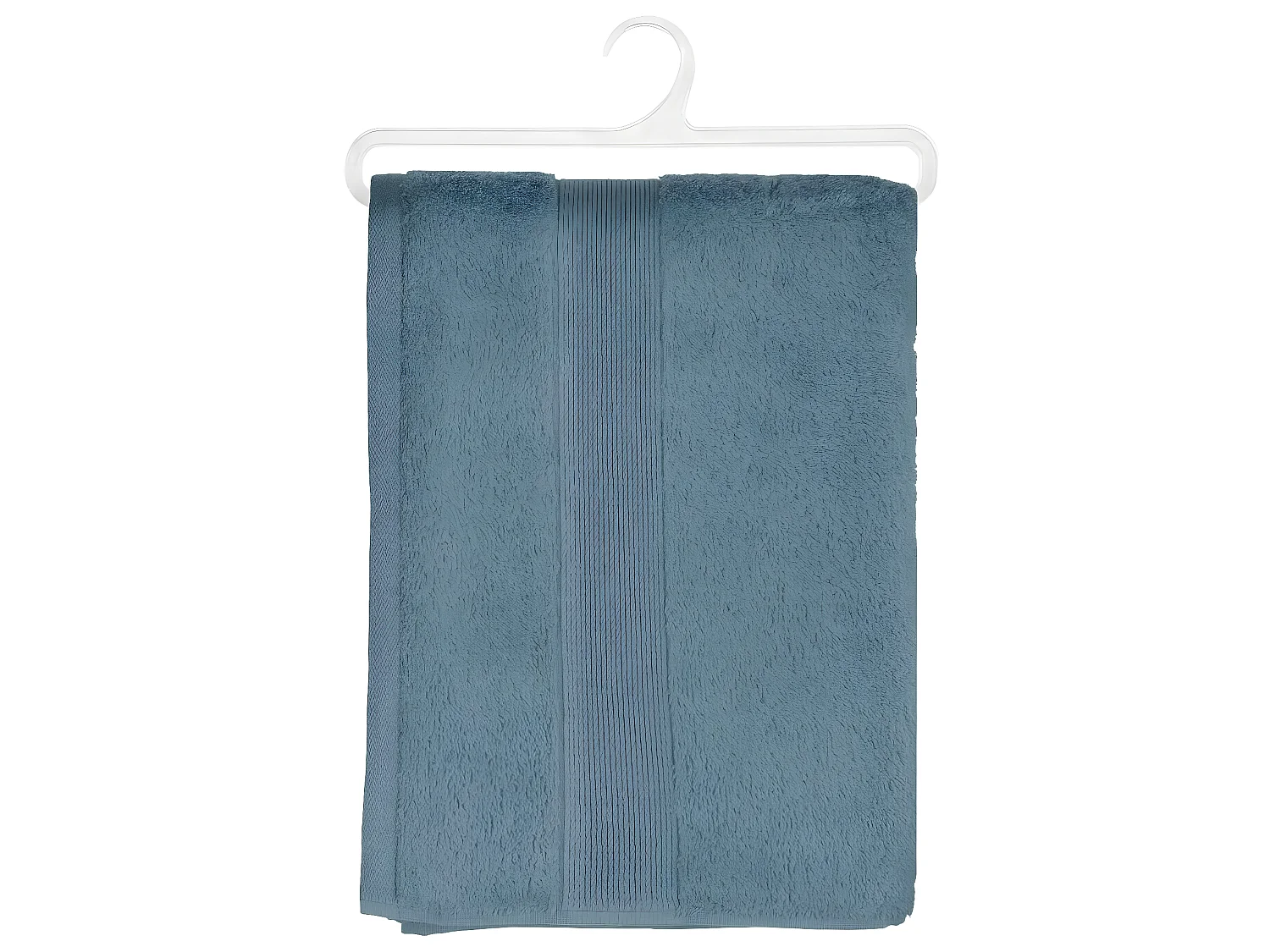 Drap de bain en Coton Bleu orage tissu éponge 70 x 130 cm