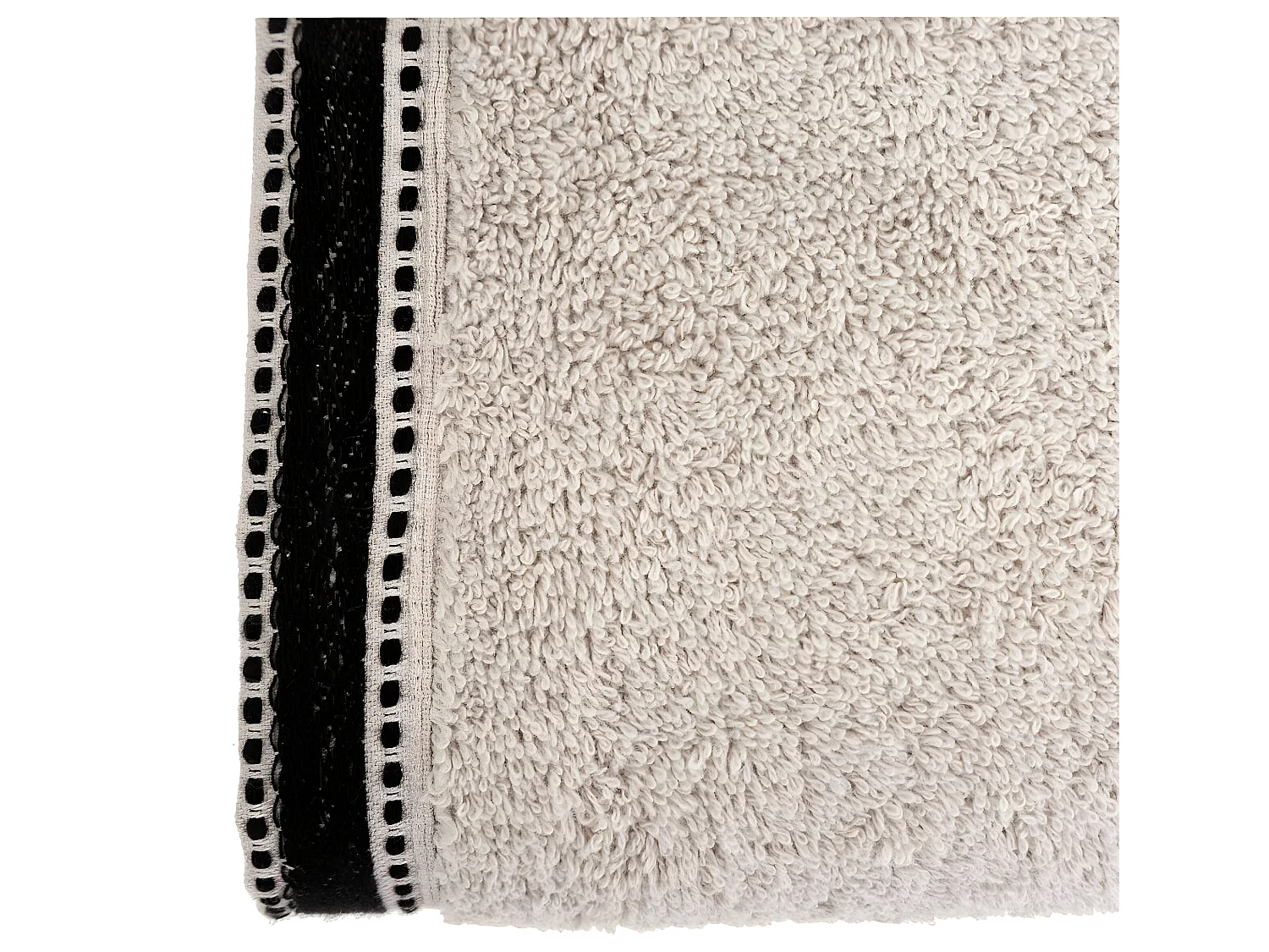 Drap de bain en Coton Beige Lin tissu éponge 70 x 130 cm