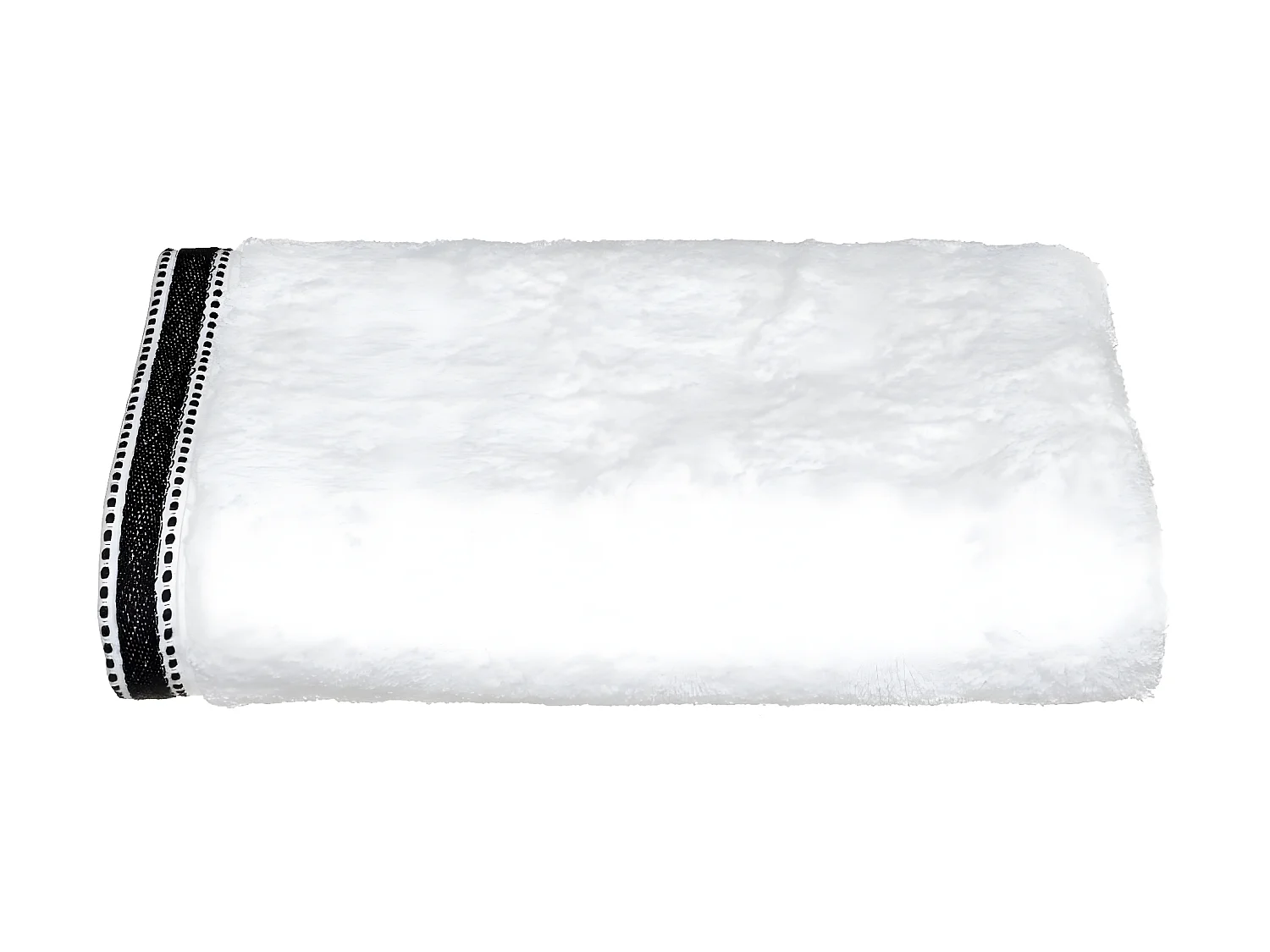 Drap de bain en Coton Blanc tissu éponge 70 x 130 cm