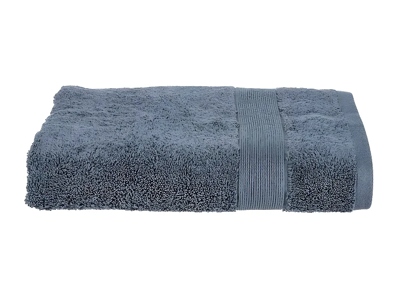 Drap de bain en Coton Gris foncé tissu éponge 70 x 130 cm