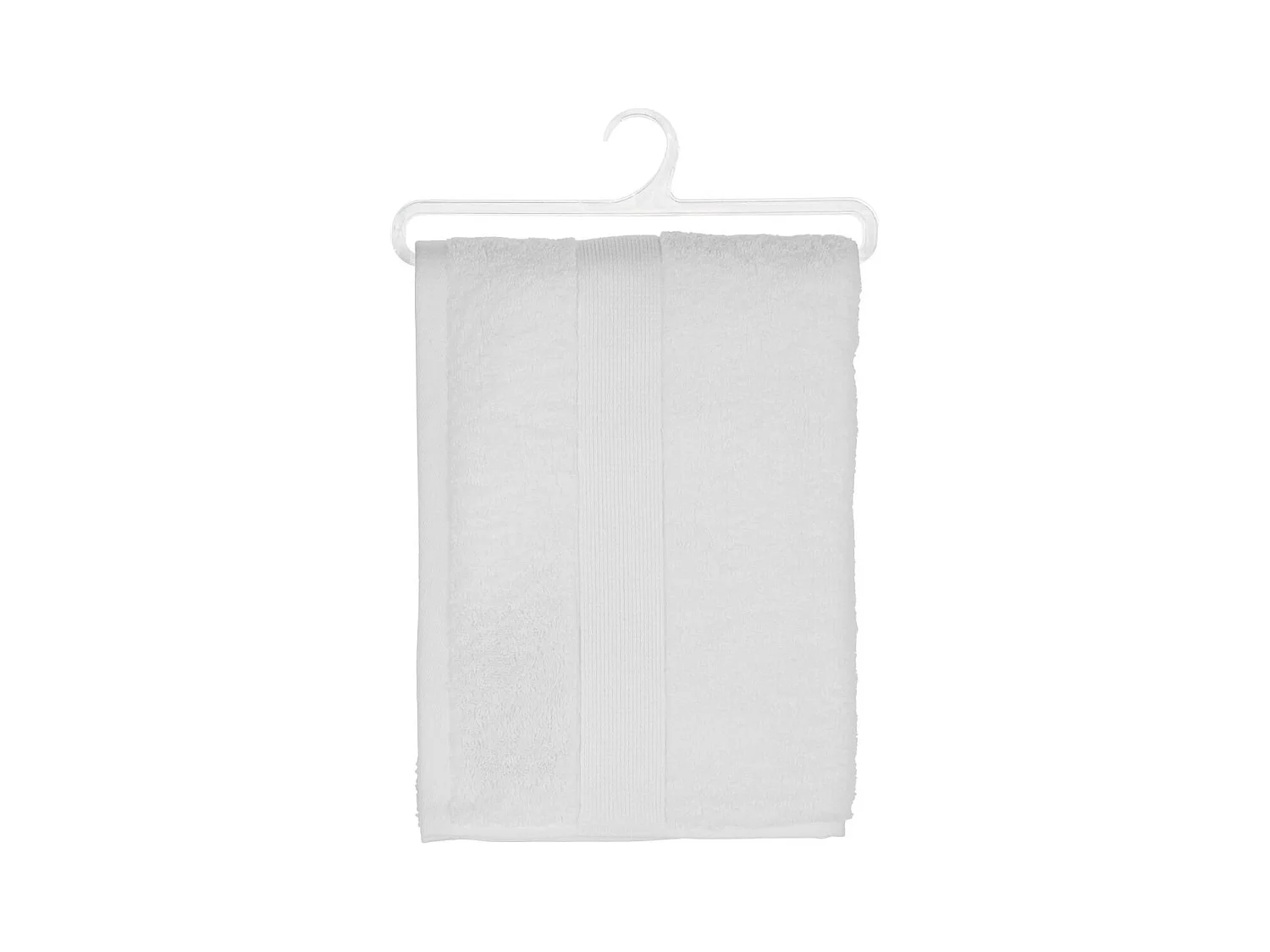 Drap de bain en Coton Blanc tissu éponge 70 x 130 cm