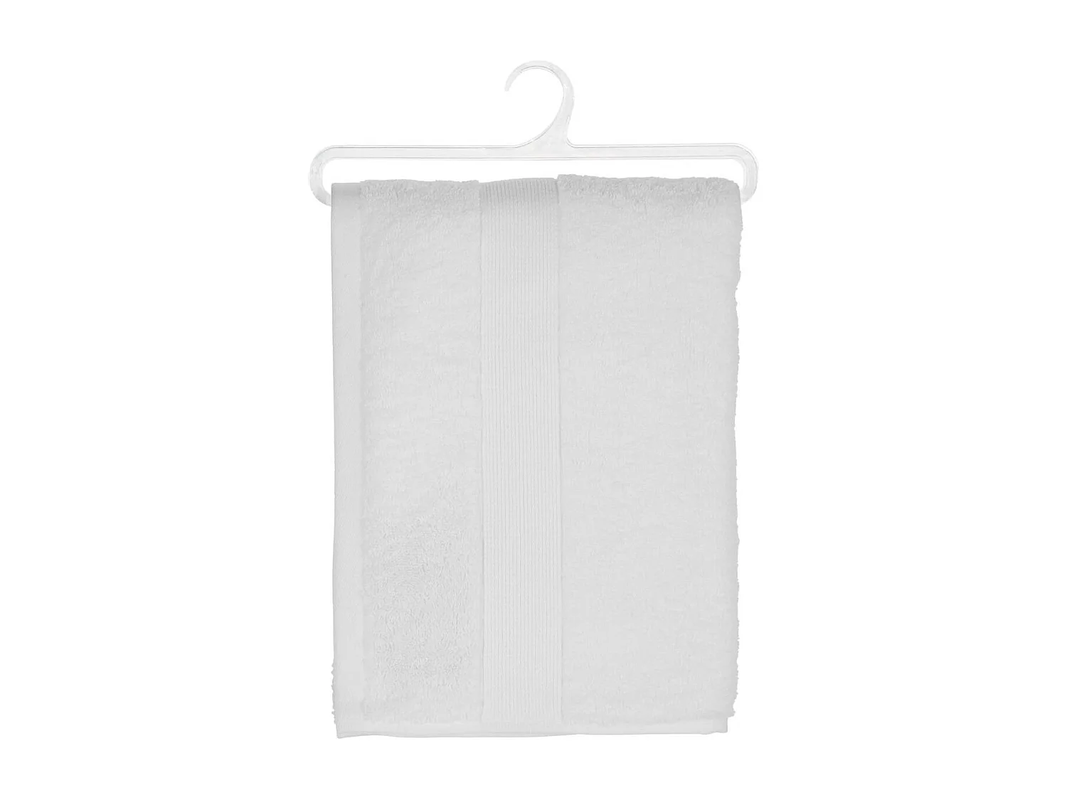 Drap de bain en Coton Blanc tissu éponge 70 x 130 cm