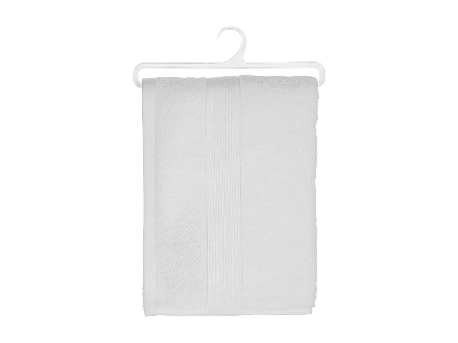 Drap de bain en Coton Blanc tissu éponge 70 x 130 cm