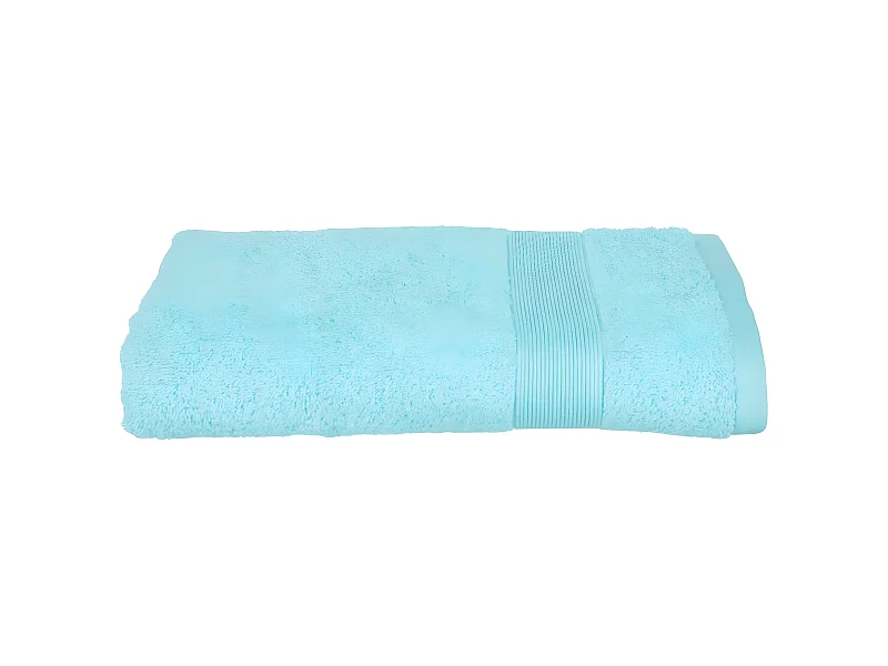 Drap de bain en Coton Bleu aqua tissu éponge 70 x 130 cm