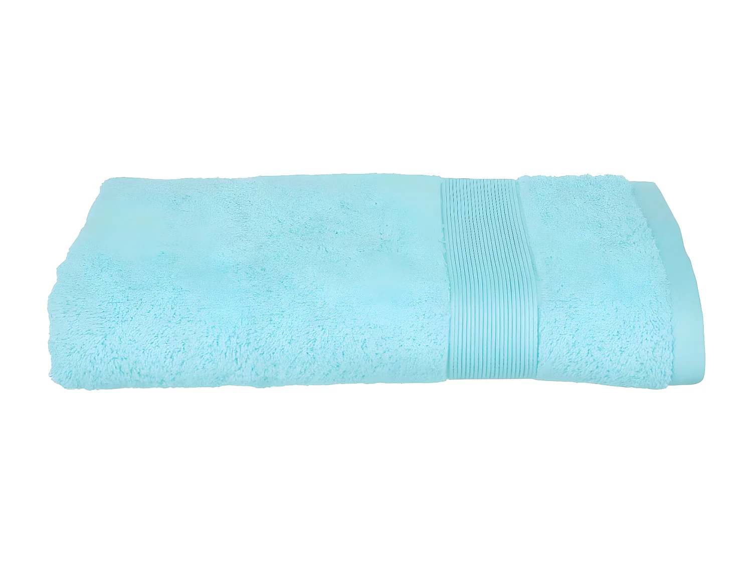 Drap de bain en Coton Bleu aqua tissu éponge 70 x 130 cm