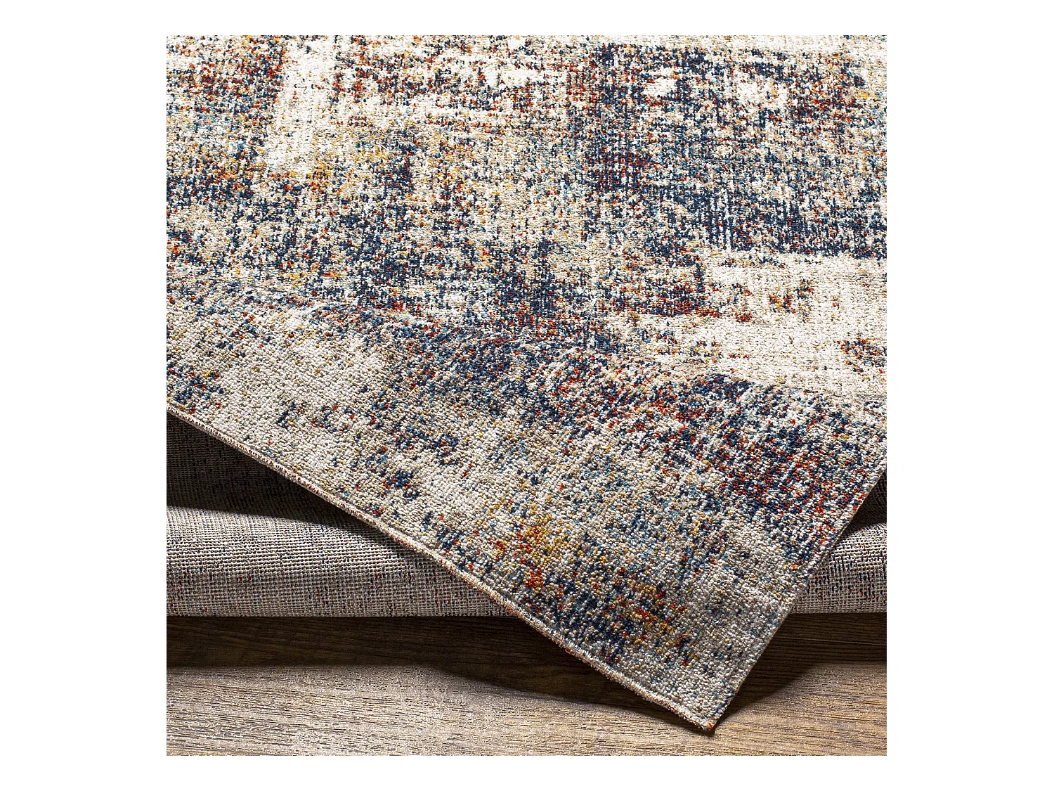 Tapis d'Extérieur/Intérieur - Bleu/Gris - 80x220cm - LEILA