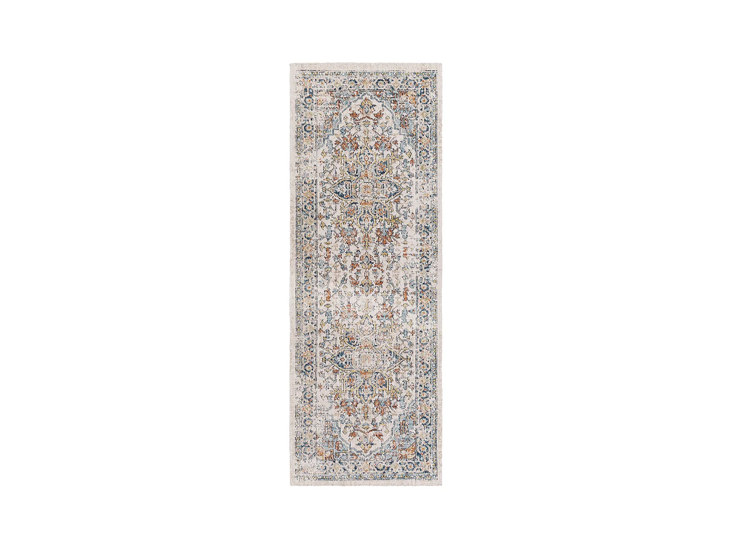 Buitenkleed - Balkon, Terras, Keuken Tapijt - Blauw/Grijs - 80x220cm - LEILA