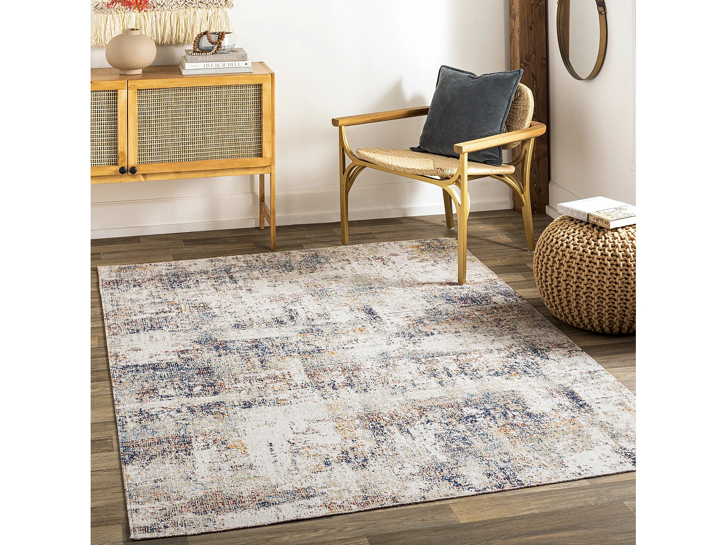 In-/Outdoor-Teppich - Blau/Grau - 120x170cm - LEILA