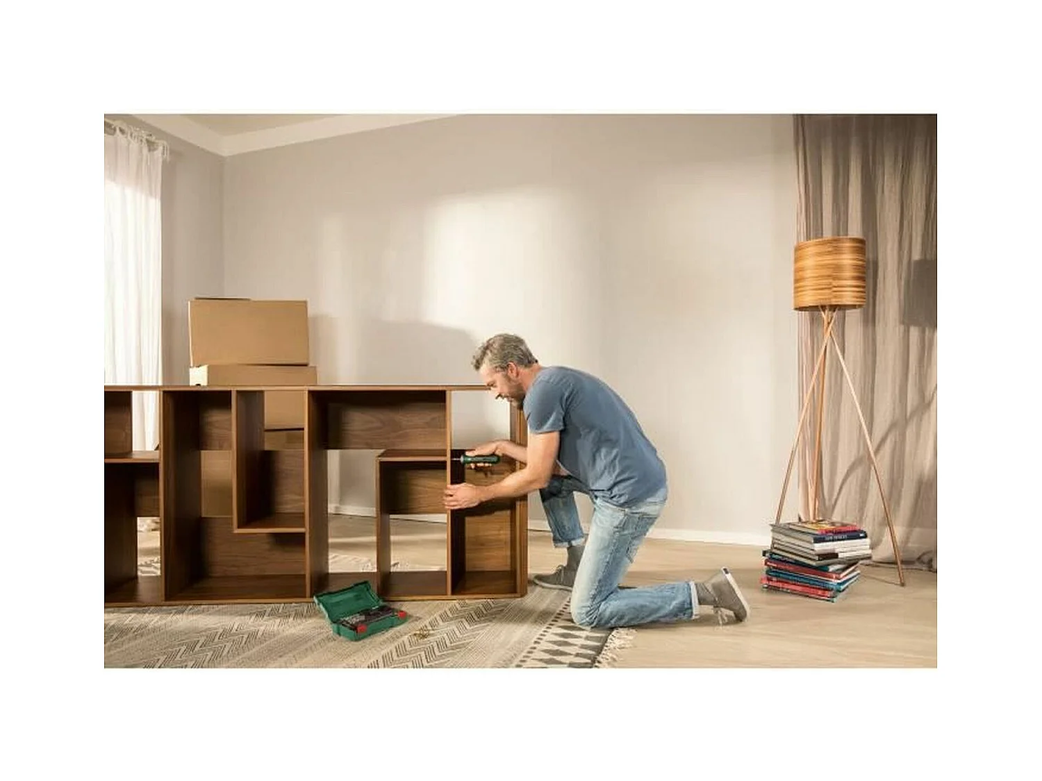 Visseuse sans fil ergonomique Bosch - PushDrive 3,6 V 1,5 Ah, recharge Micro USB, 32 embouts