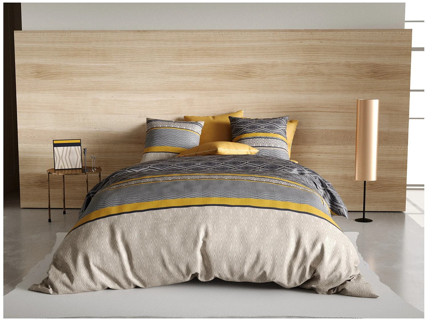 Housse de couette + taie 140 x 200 cm Delmase