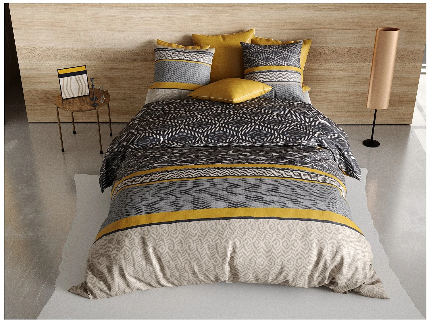 Housse de couette + taie 140 x 200 cm Delmase