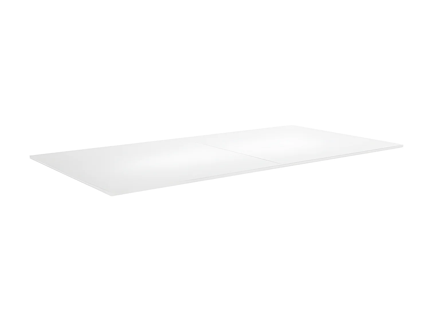 Plateau Dinatoire Réversible "Billard" 213cm Blanc Laqué