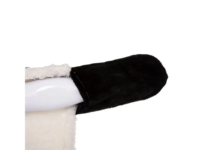 Plaid à Capuche Enfant "Oasis" 100x130cm Noir & Blanc