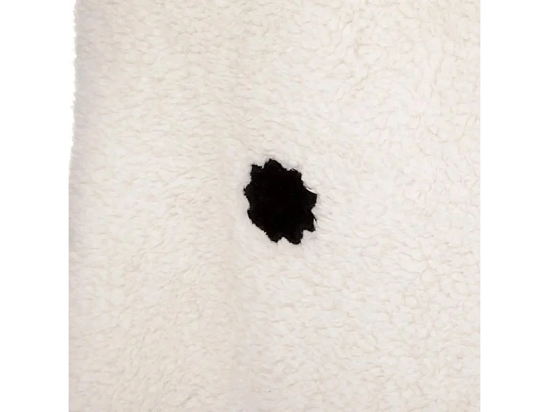 Plaid à Capuche Enfant "Oasis" 100x130cm Noir & Blanc