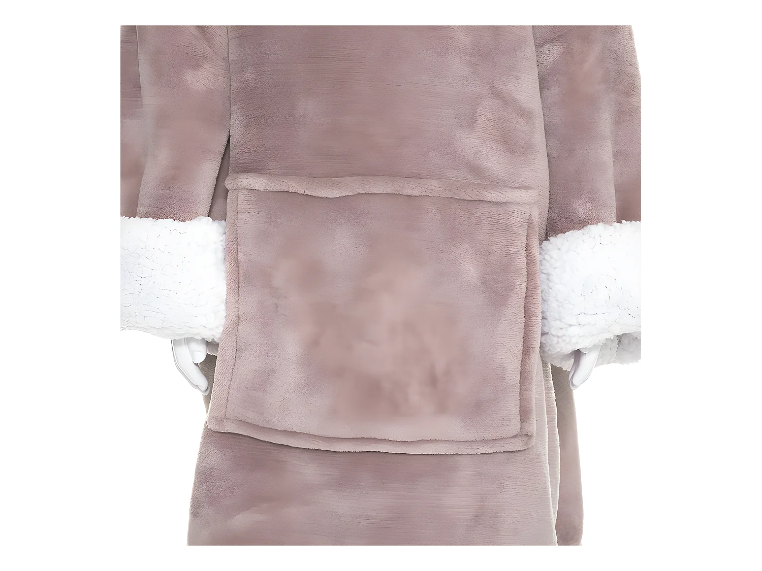 Plaid Sweat Capuche Enfant "Licorne" 60x95cm Rose