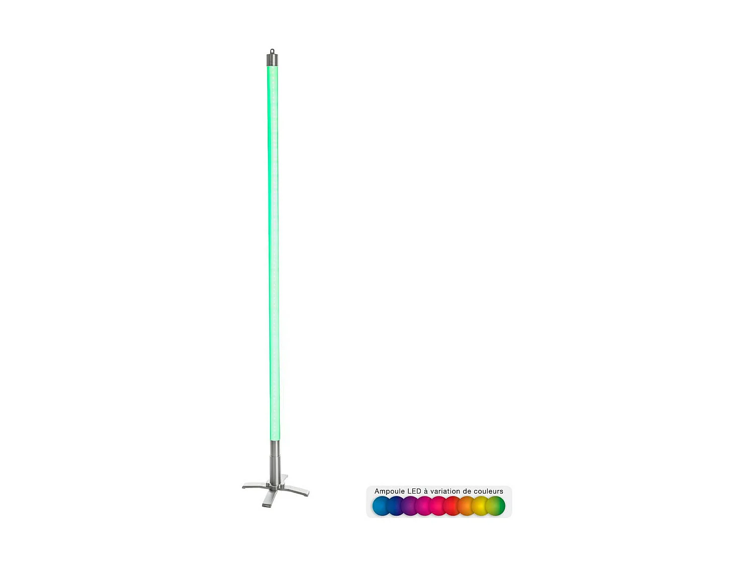 Tube néon LED à variation de couleurs avec télécommande H 134.6 cm