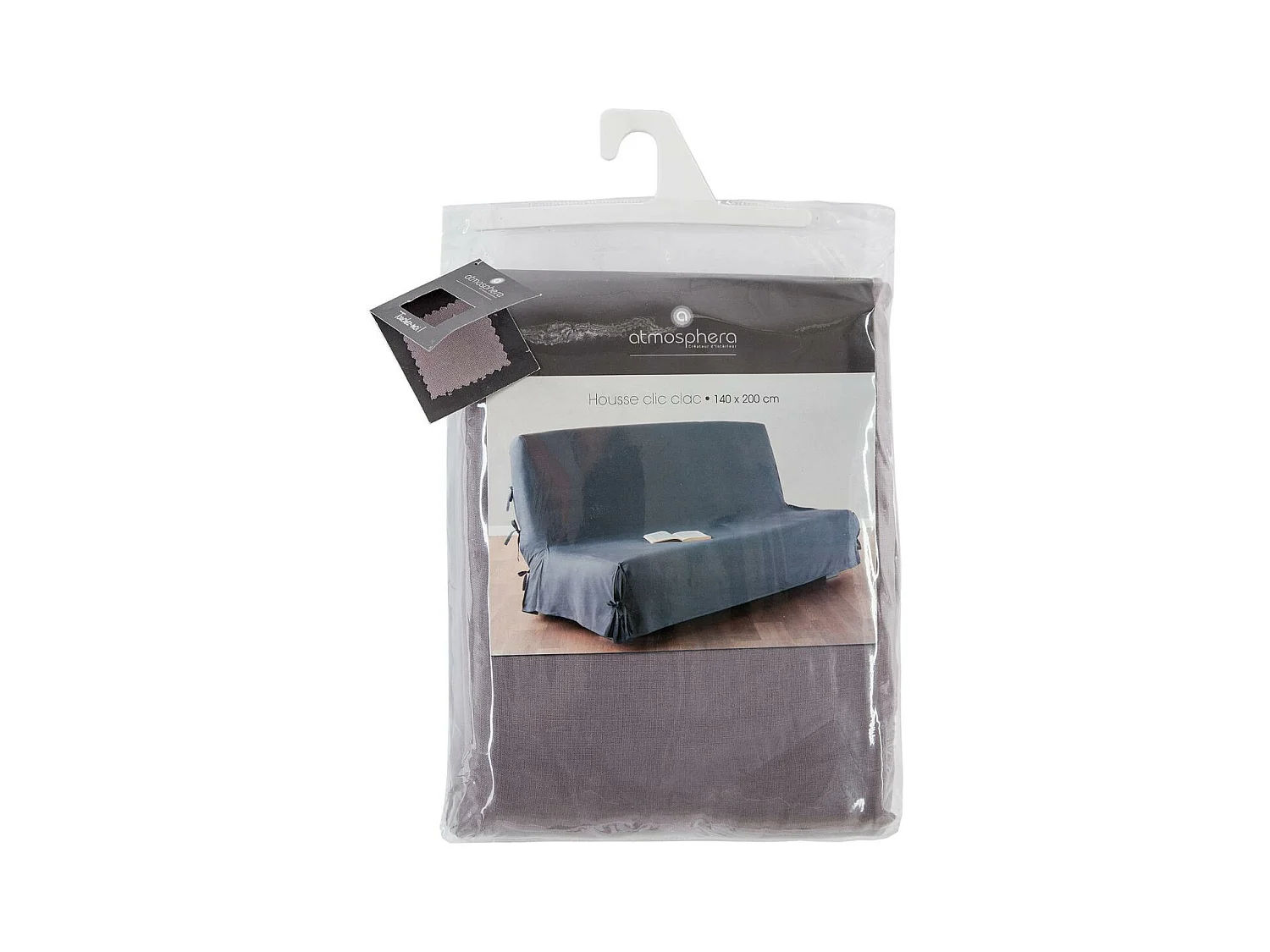 Housse de clic clac Gris clair  140 x 200 cm