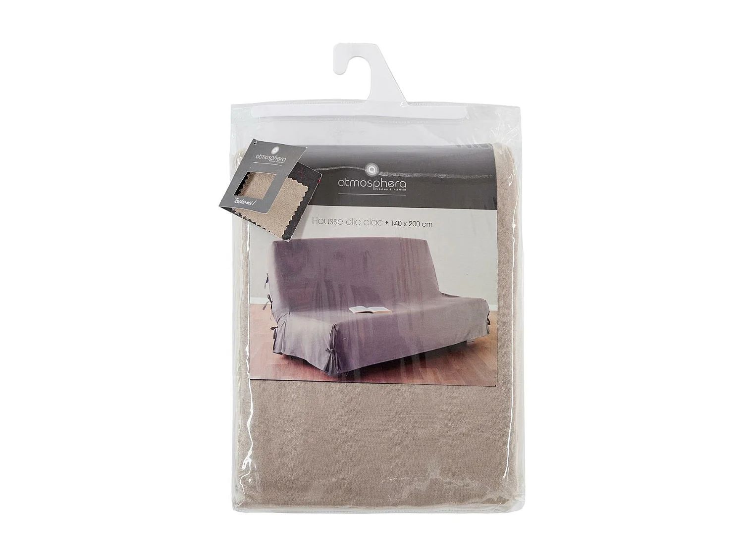 Housse de clic clac Beige Lin 140 x 200 cm