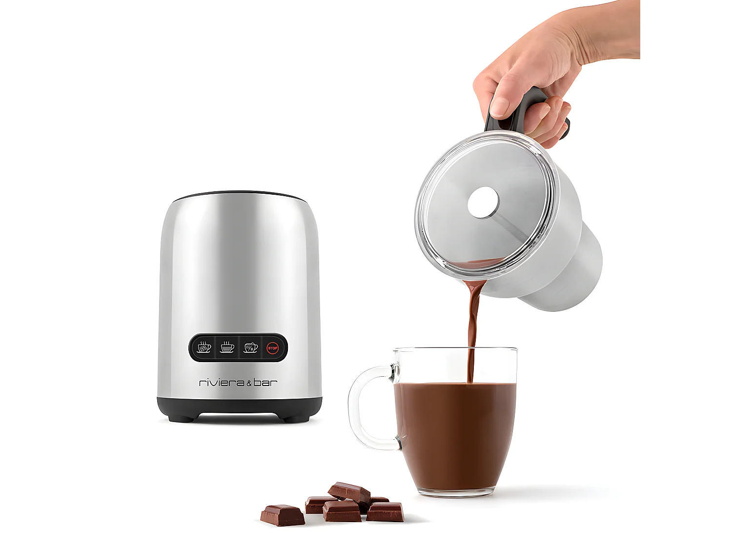 Chocolatière émulsionneur induction en inox