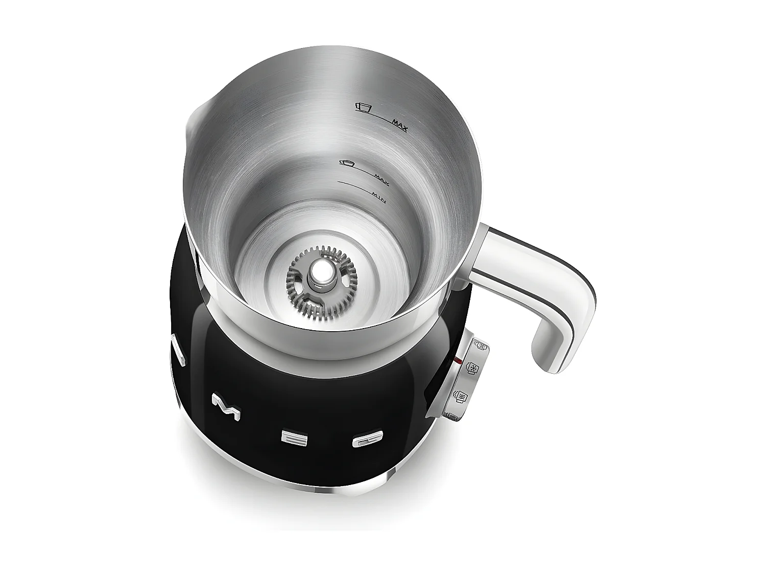 Chocolatière et mousseur à lait noir