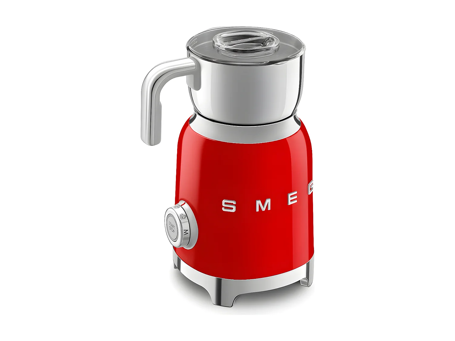 Chocolatière et mousseur à lait rouge