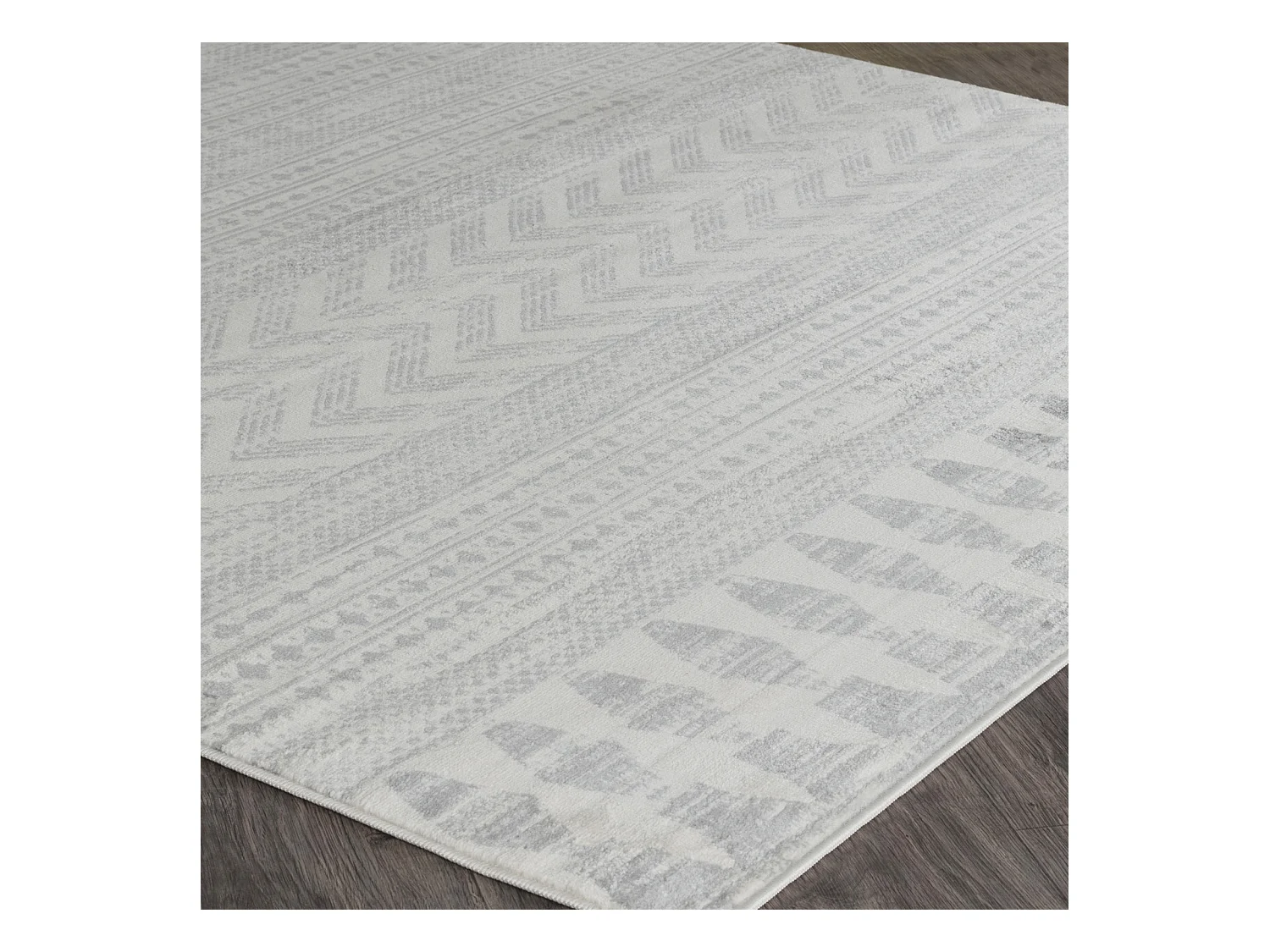 Tapis Scandinave Bohème - Gris - 120x170cm - LOUNA
