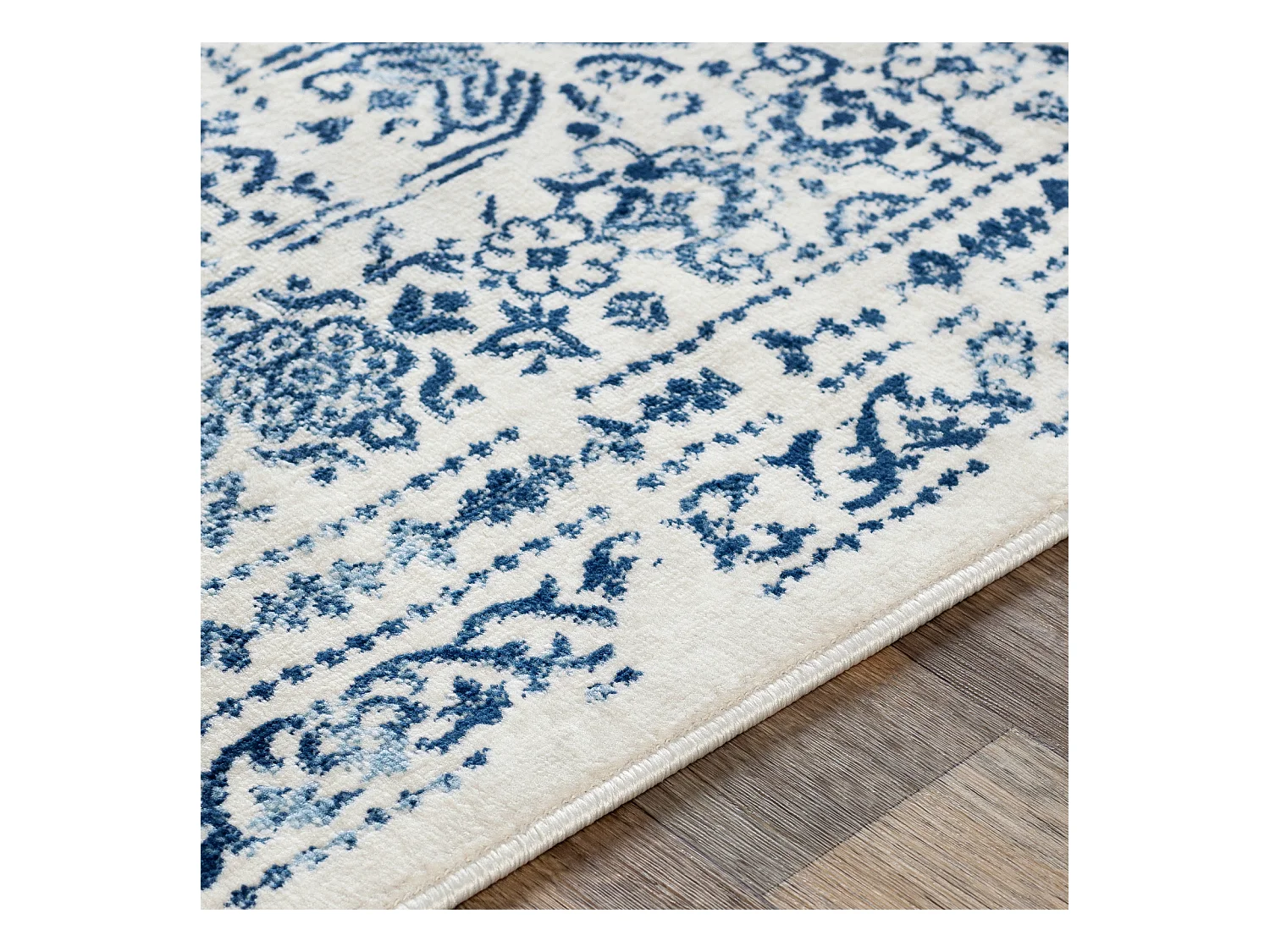 Vintage Oosters Tapijt - Blauw/Wit - 160x215cm - VICKY