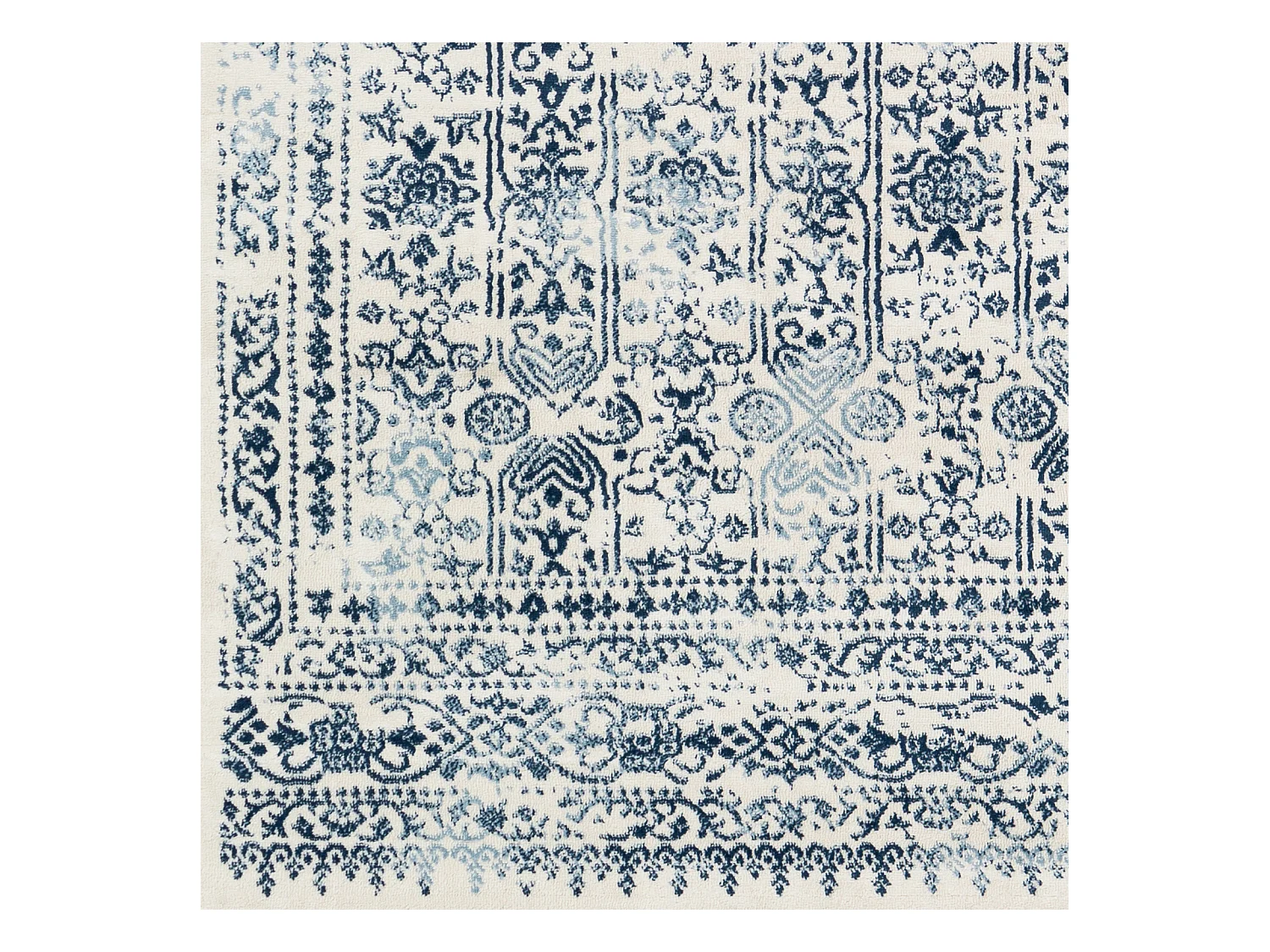 Vintage Oosters Tapijt - Blauw/Wit - 160x215cm - VICKY