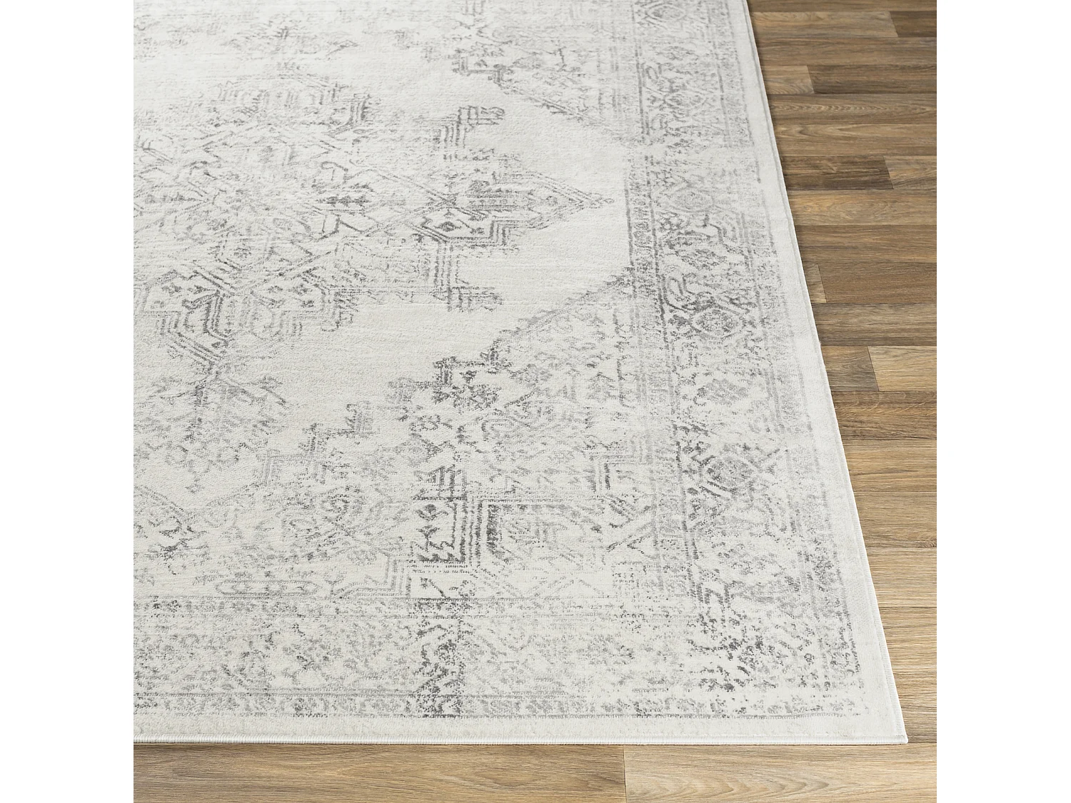 Tapis Vintage Oriental - Blanc/Gris - 120x170cm - CEREN