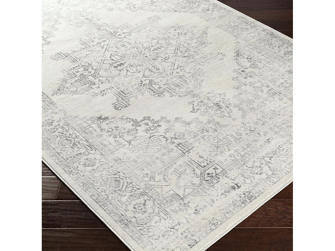 Tapis Vintage Oriental - Blanc/Gris - 120x170cm - CEREN