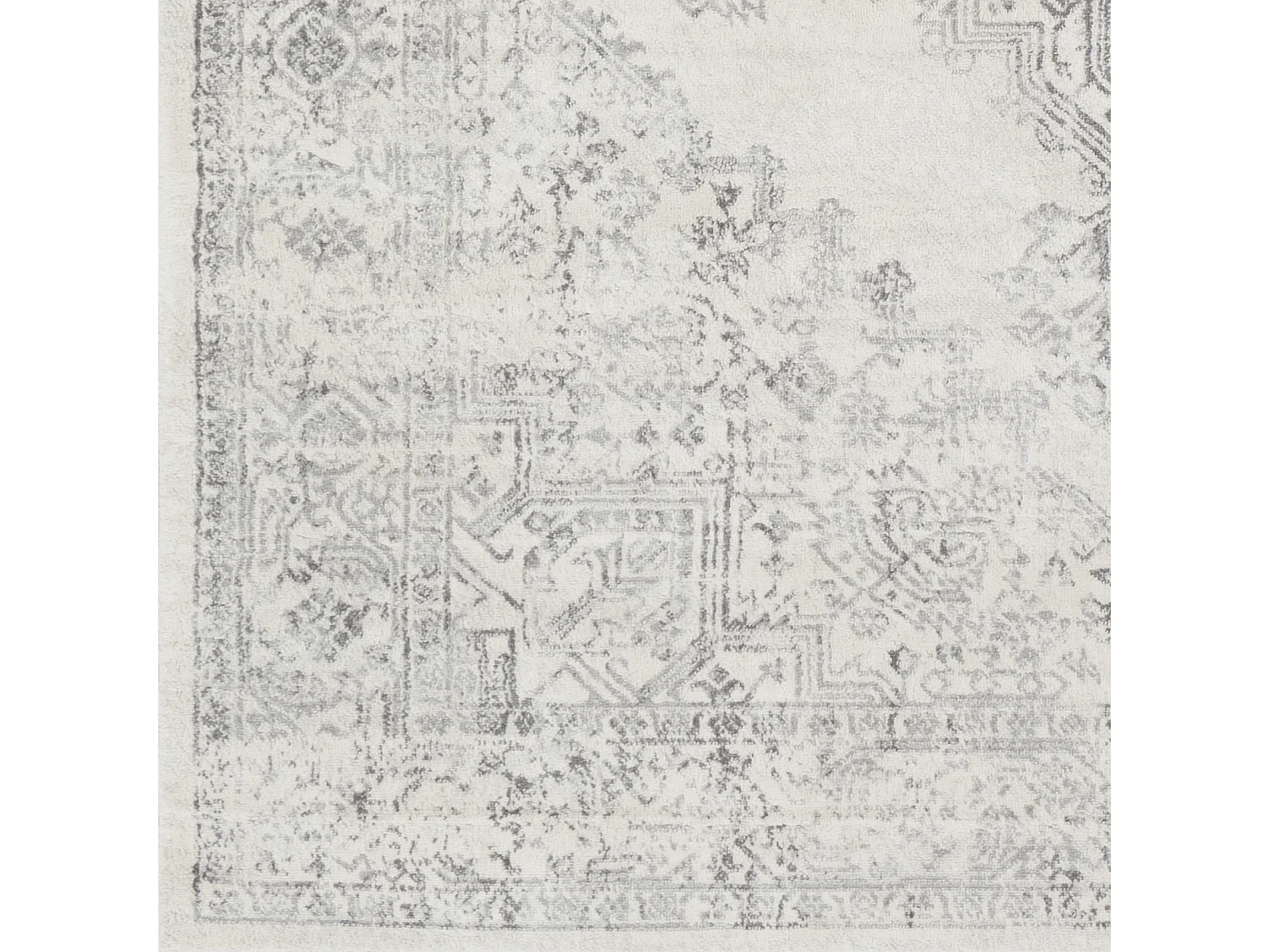 Tapis Vintage Oriental - Blanc/Gris - 120x170cm - CEREN