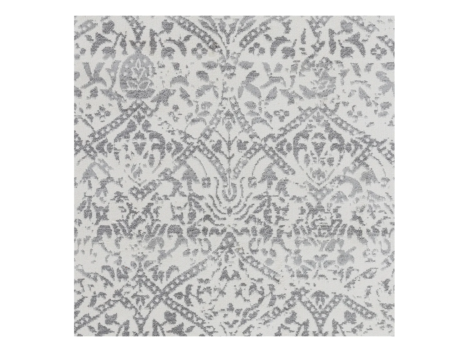 Tapis Vintage Oriental - Blanc/Gris - 80x150cm - MARGAUX