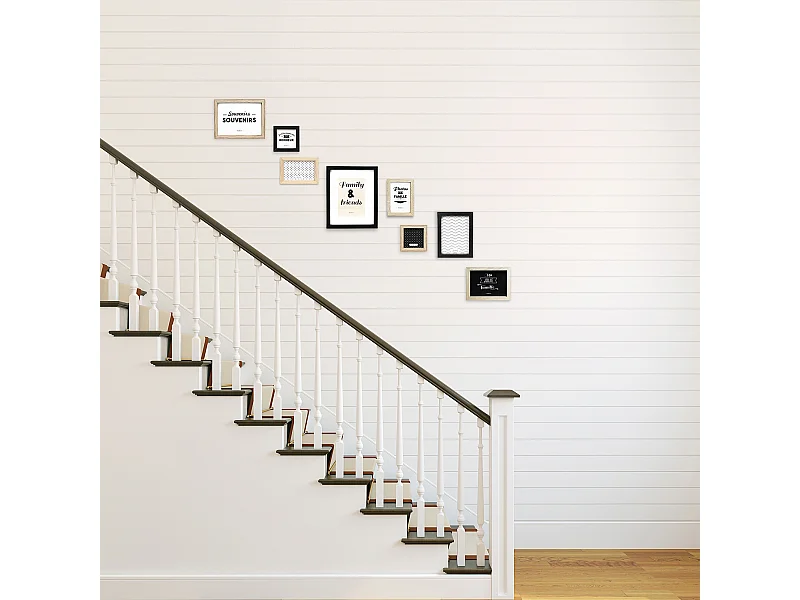 Fotorahmen aus Holz "La vie en famille" (8-stück)