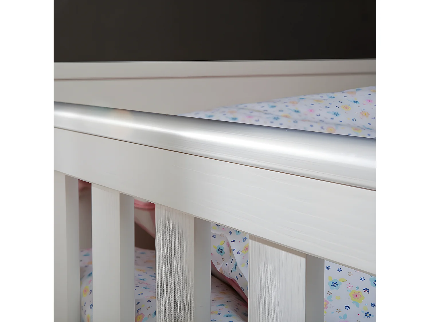 Lit bébé Marsylia MDF Blanc