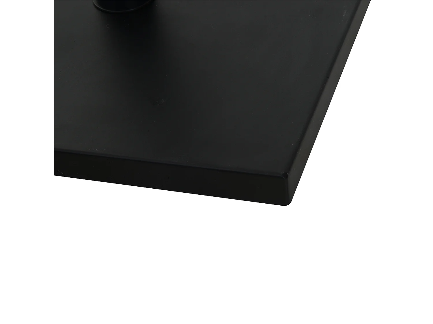 Pied de parasol base de lestage parasol carré dim. 40L x 40I x 43H cm poids net 11 Kg ciment métal noir