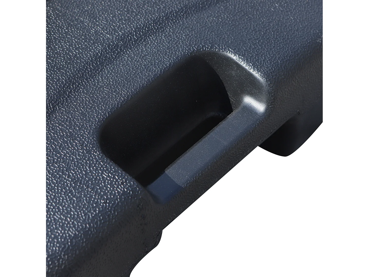 Pied de parasol rond base de lestage parasol dim. 46L x 45l x 26H cm HDPE noir