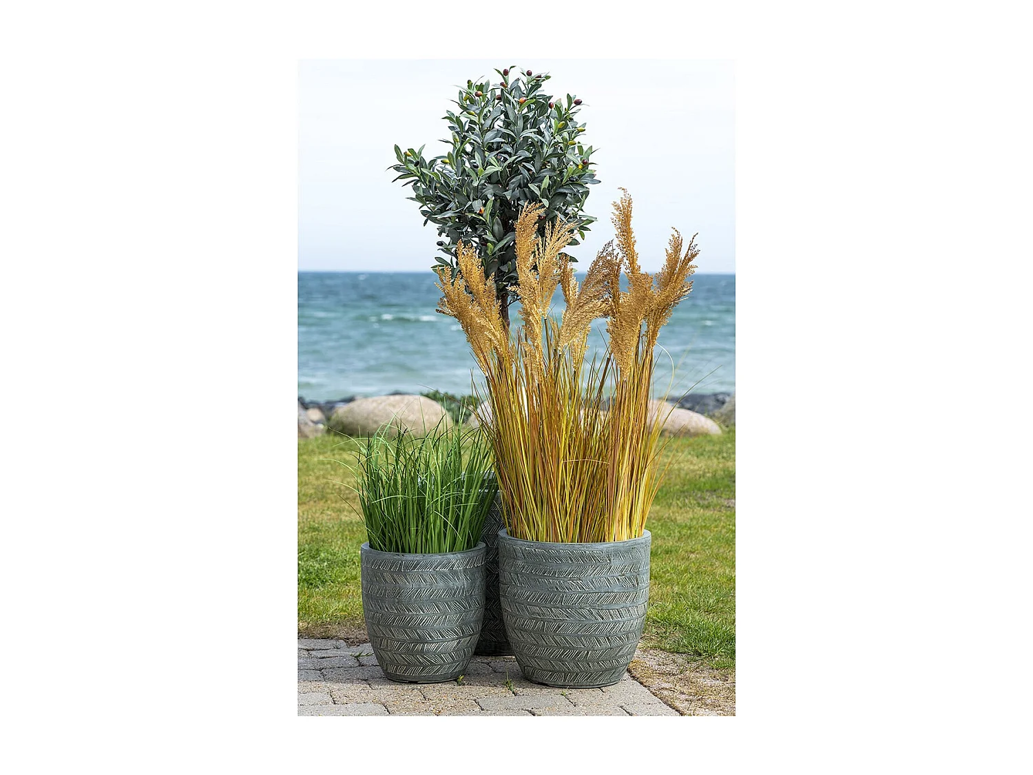 CERIA - Sorgho Décoratif Artificiel Hauteur 110cm