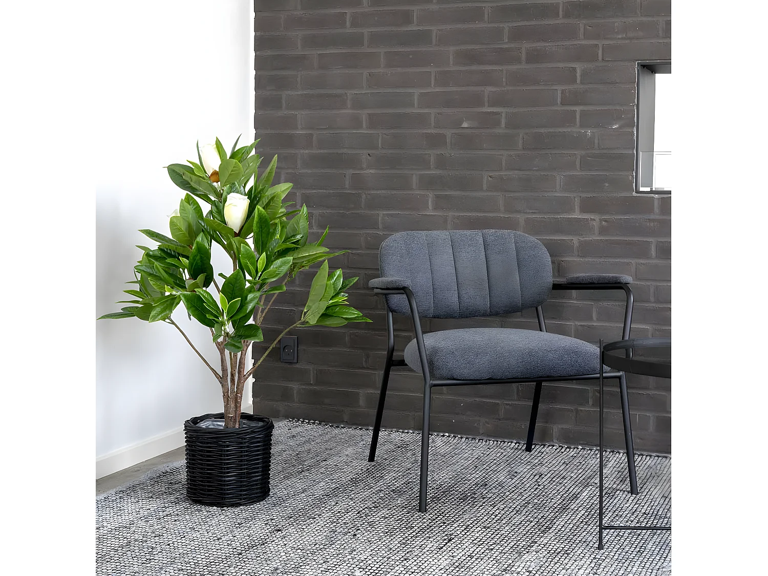 MASSO - Magnolia Décoratif Artificiel Hauteur 90cm