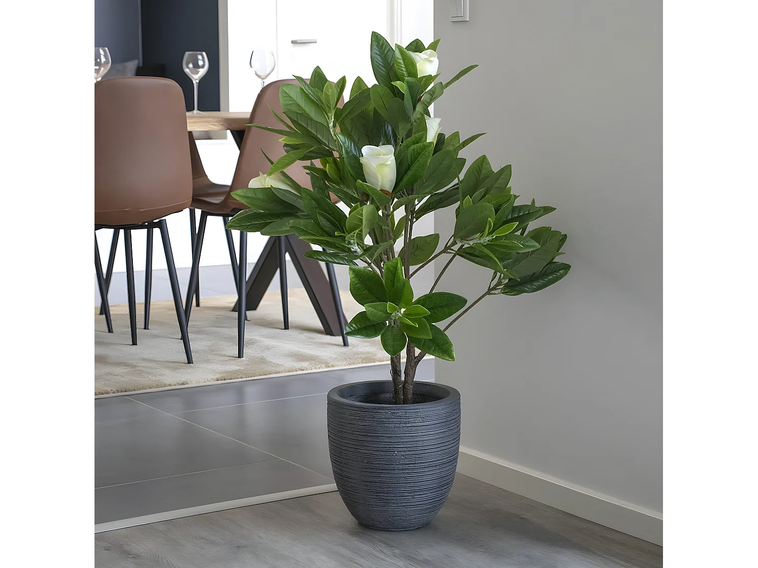 MASSO - Magnolia Décoratif Artificiel Hauteur 90cm