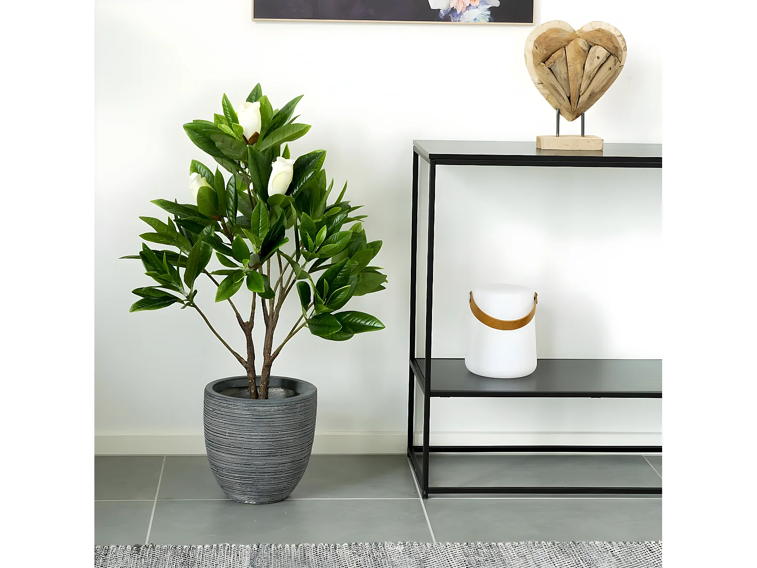 MASSO - Magnolia Décoratif Artificiel Hauteur 90cm