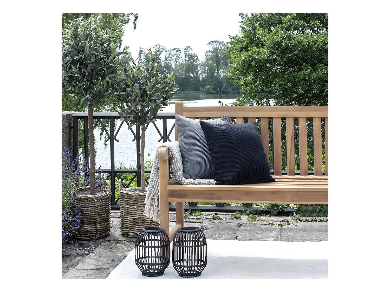 ROMIA - Olivier Décoratif Artificiel Hauteur 150cm