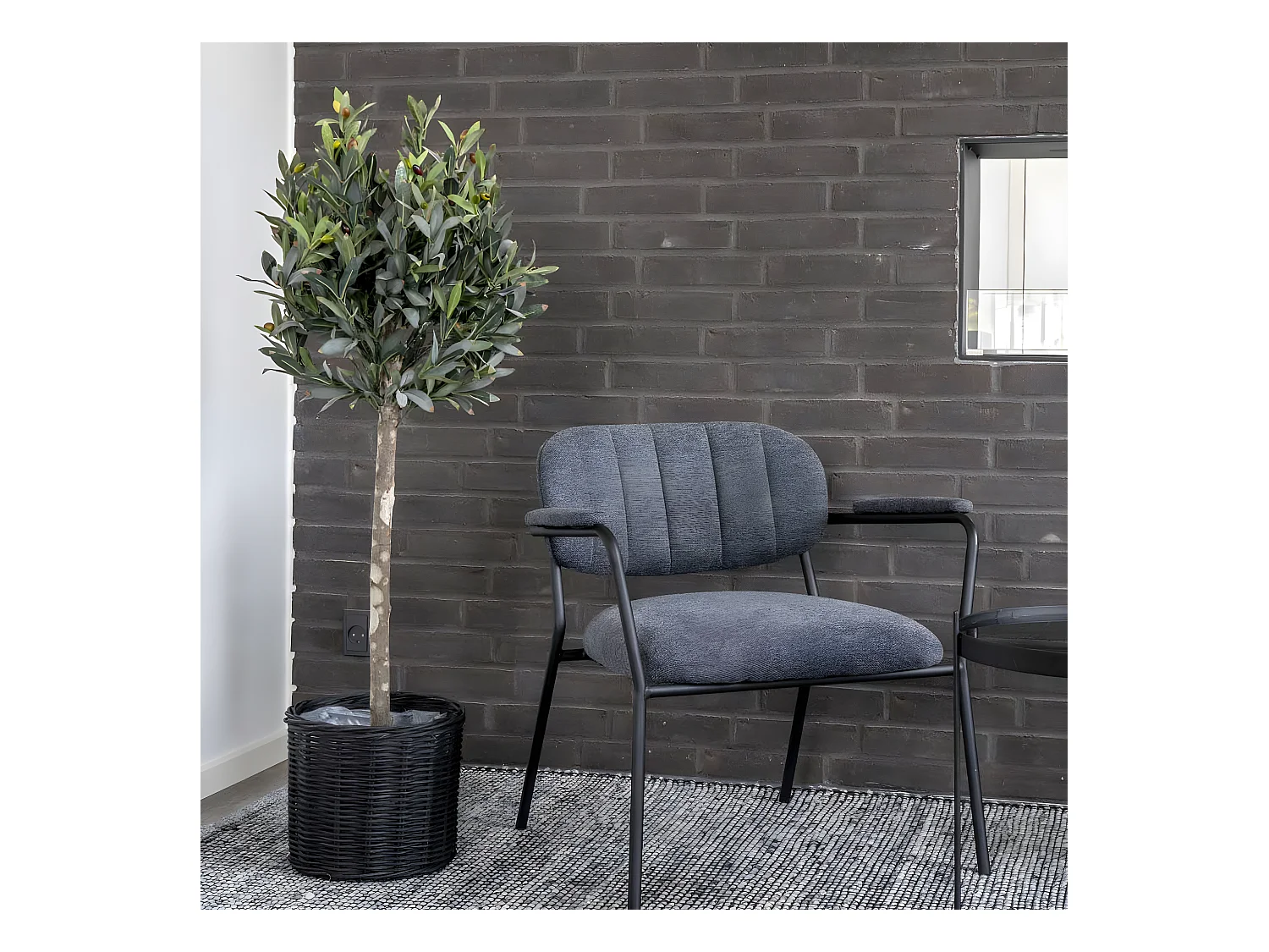 ROMIA - Olivier Décoratif Artificiel Hauteur 120cm