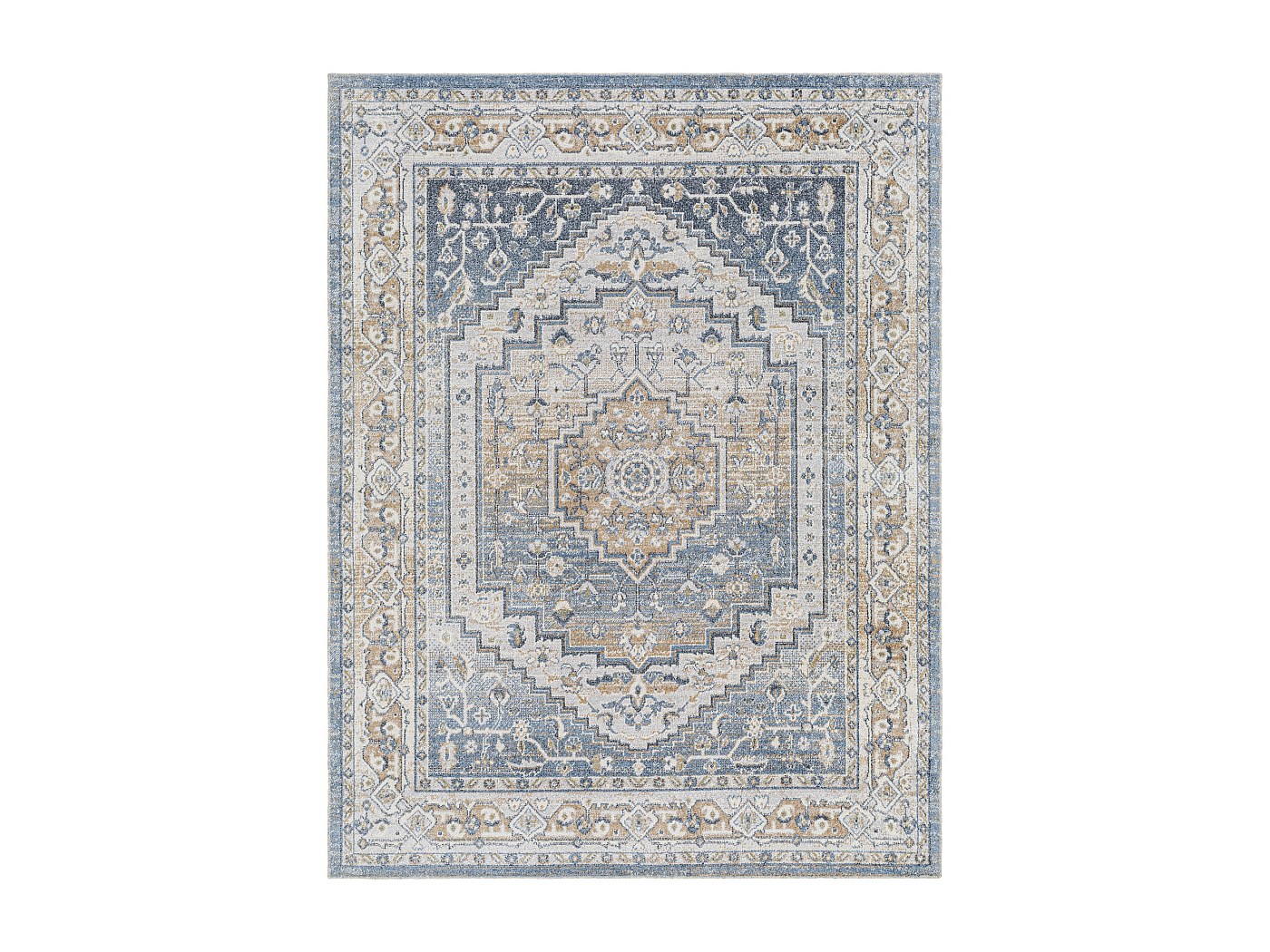 Tappeto Lavabile MIRO 51453.805 Rosone, Vintage Antiscivolo - Grigio