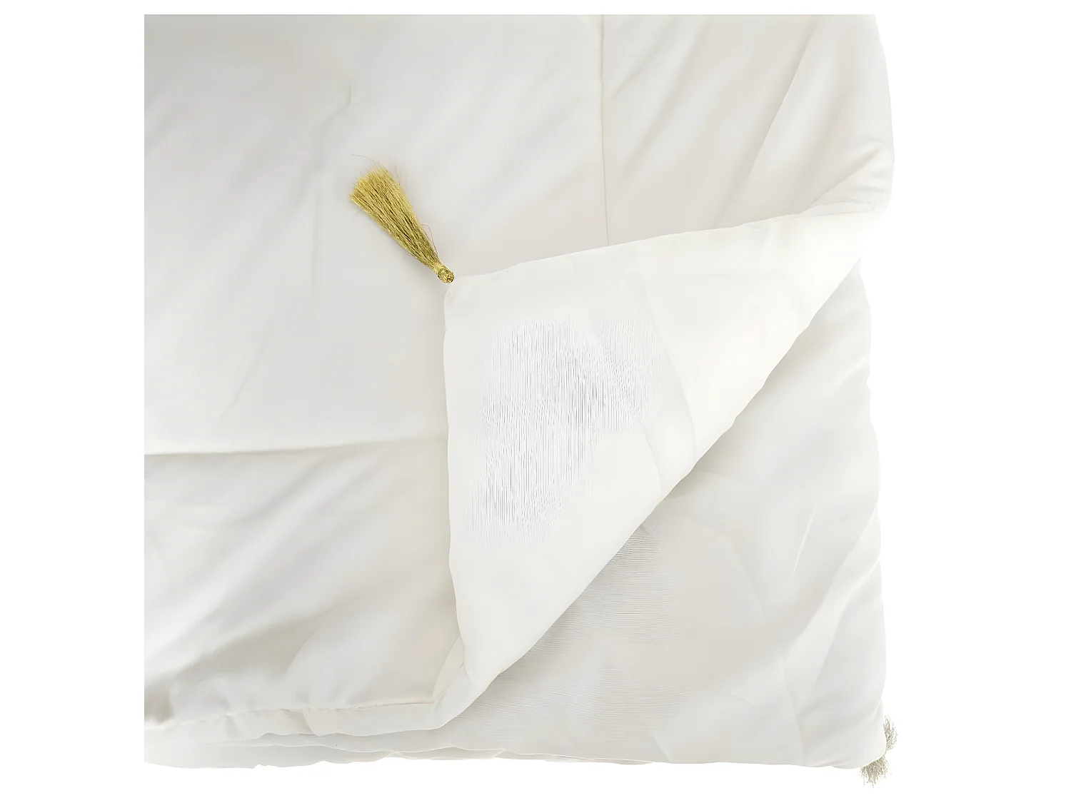 Edredon couverture en Velours Ivoire 80 x 180 cm