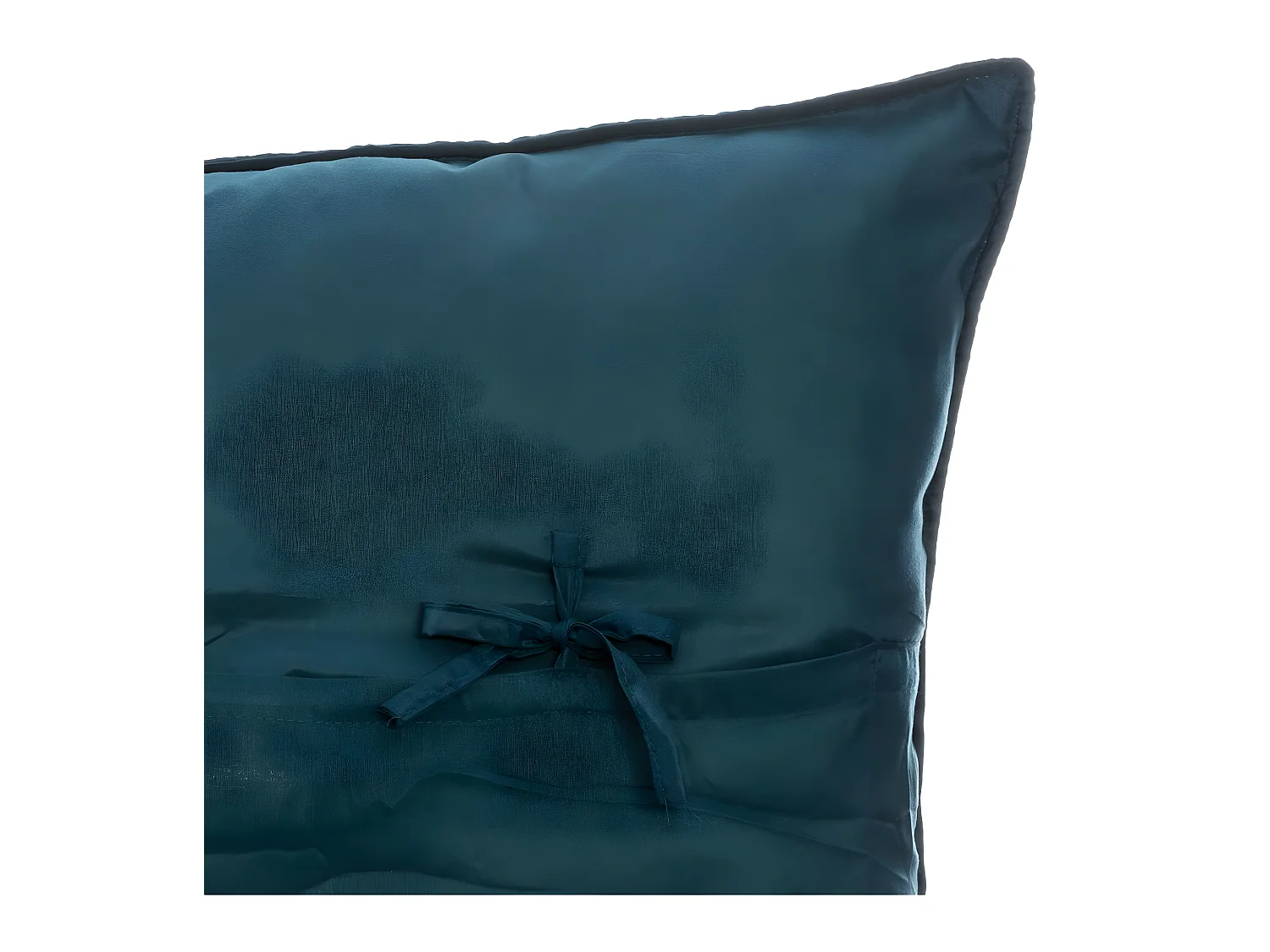 Dessus de lit Bleu canard 240 x 260 cm avec 2 Taies