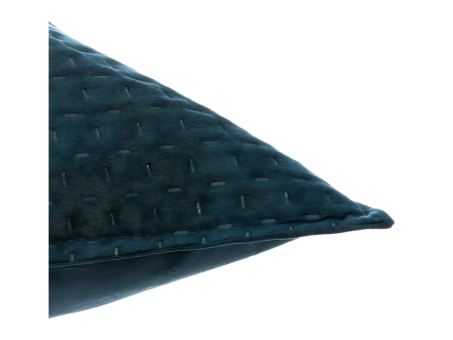 Dessus de lit Bleu canard 240 x 260 cm avec 2 Taies